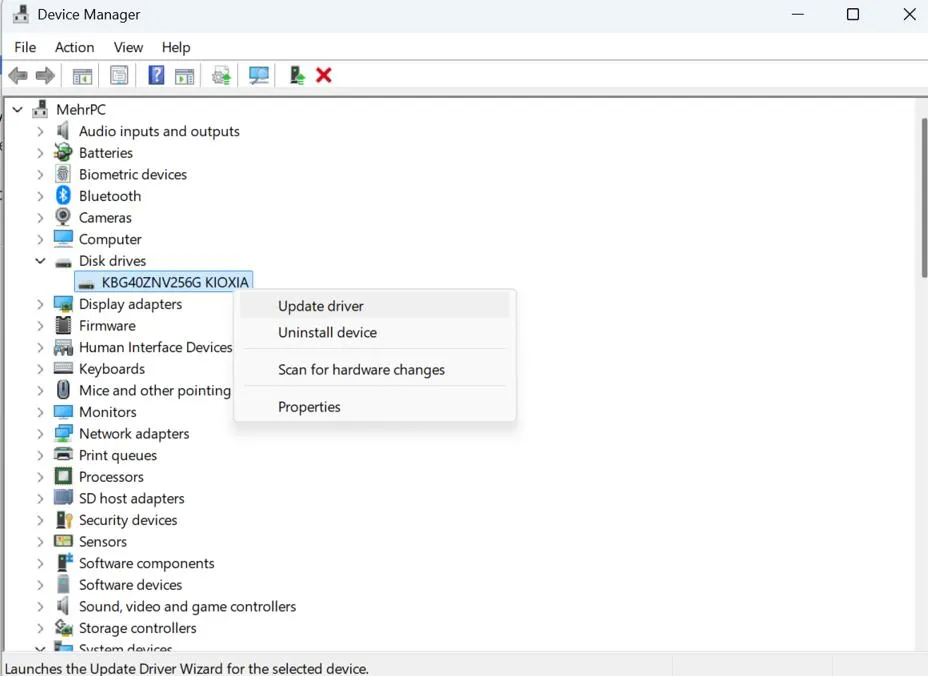 device manager
