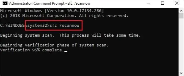 run sfc command
