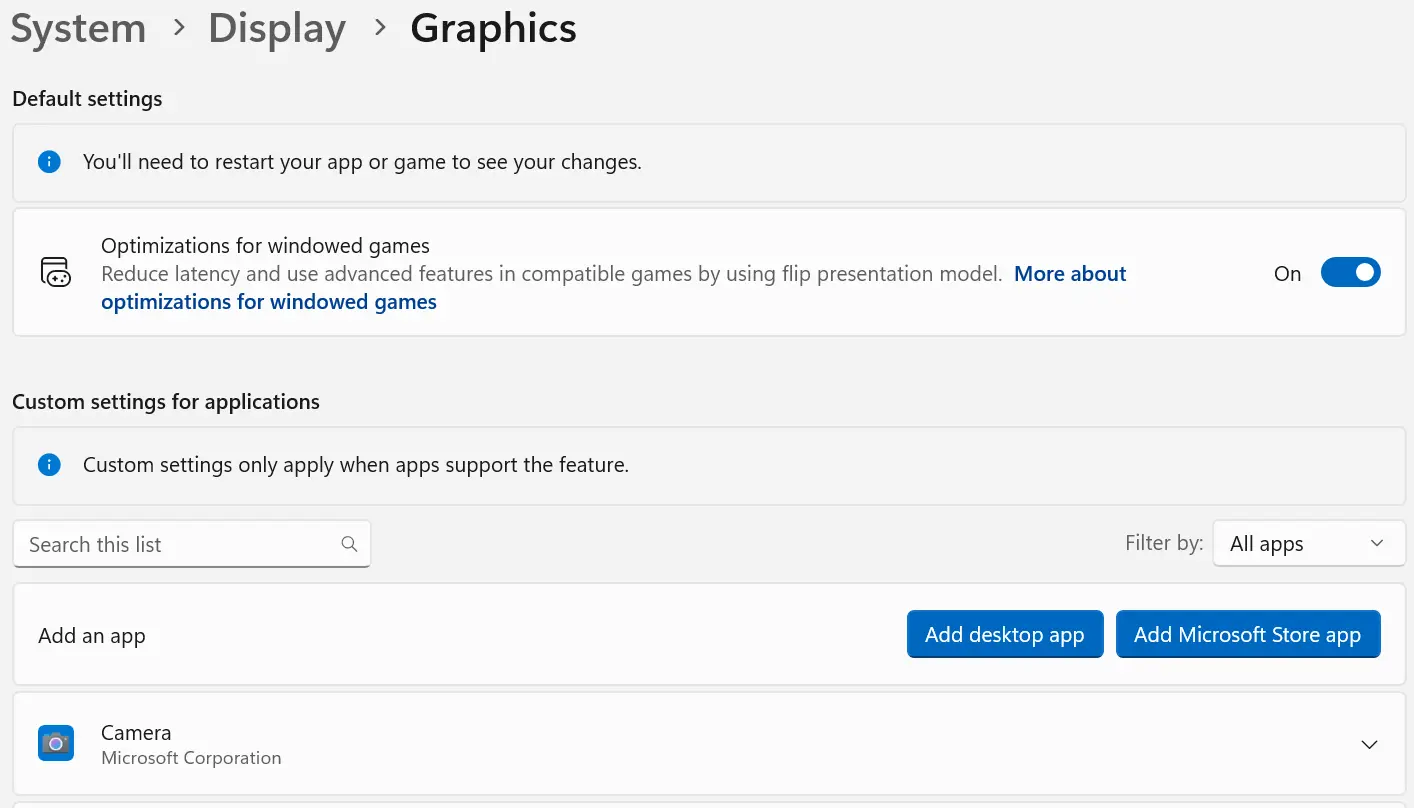 Add app under graphics