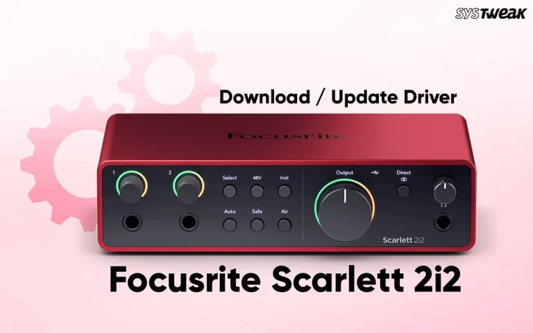Download Update Focusrite Scarlett 2i2 Driver Windows