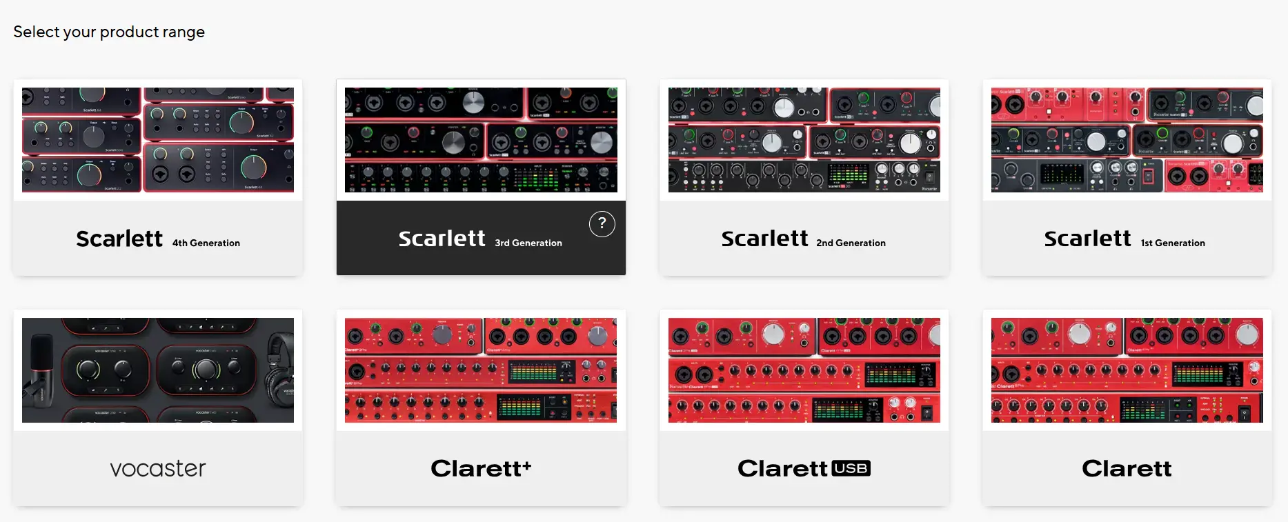 Product Range