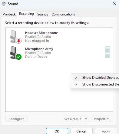Show Disabled Devices