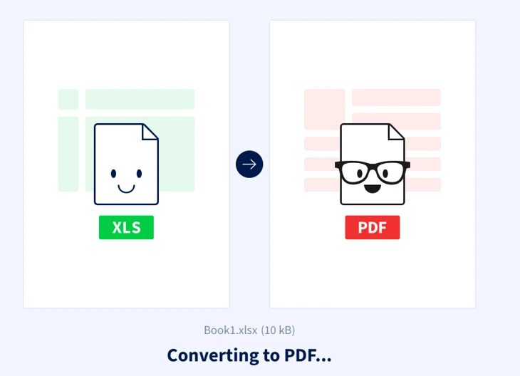Converting excel to pdf