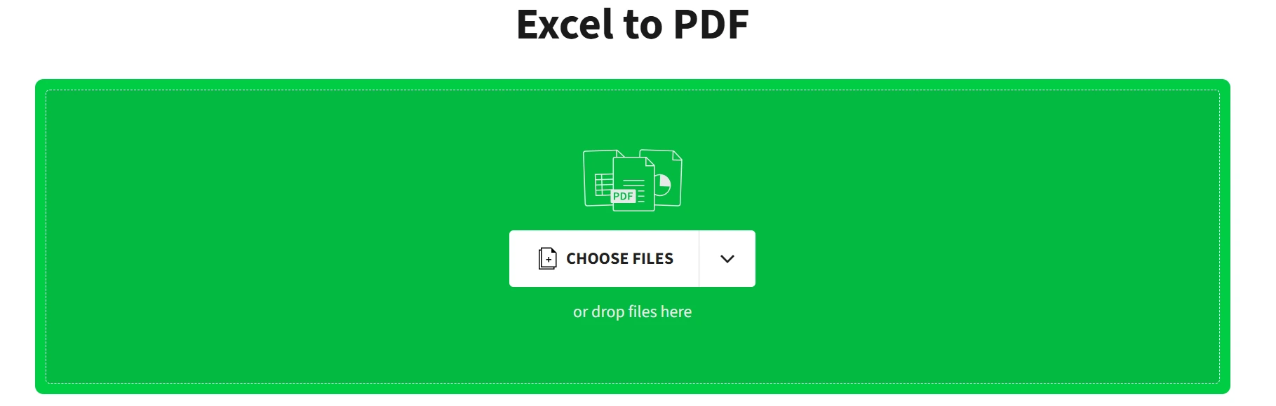 Excel to PDF converter SmallPDF
