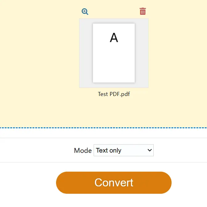 PDF24 tool Convert Button
