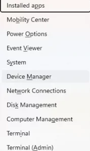device manager