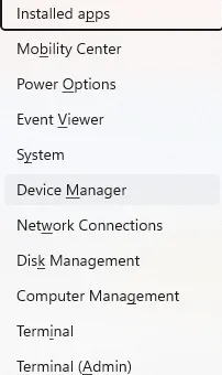 device manager