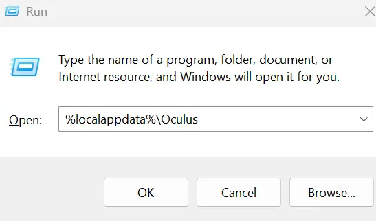 %localappdata%Oculus