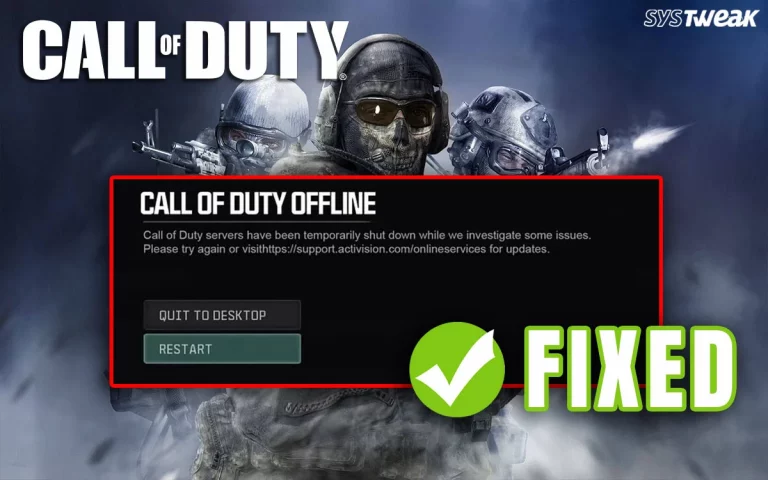 Fix Call Of Duty Servers Down