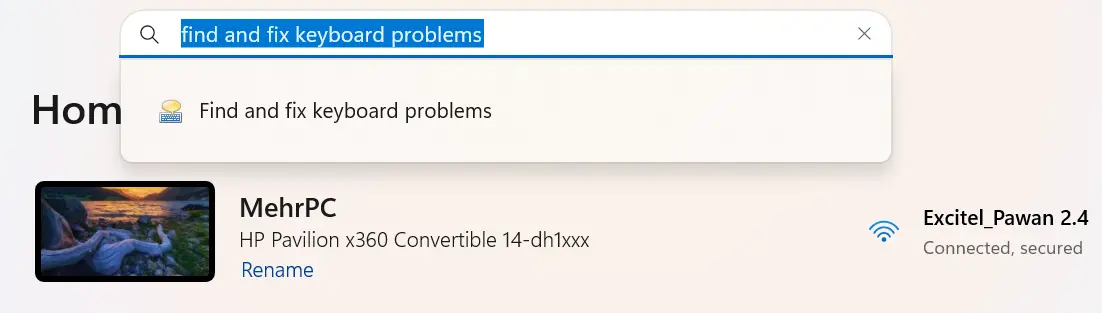 find and fix keyboard problems
