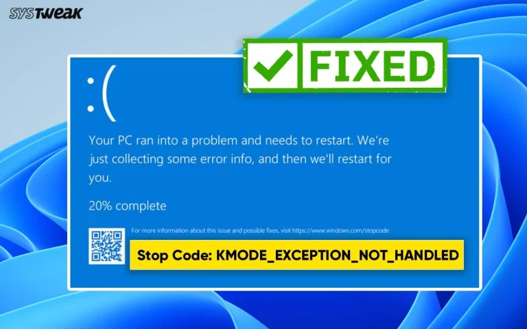 Fix-The-Stop-Code-KMODE_EXCEPTION_NOT_HANDLED-Error