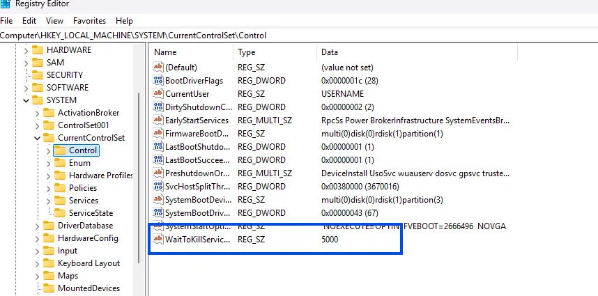 WaitToKillServiceTimeout