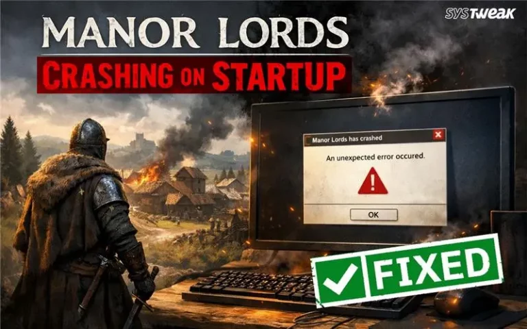 Manor Lords Crashing on Startup