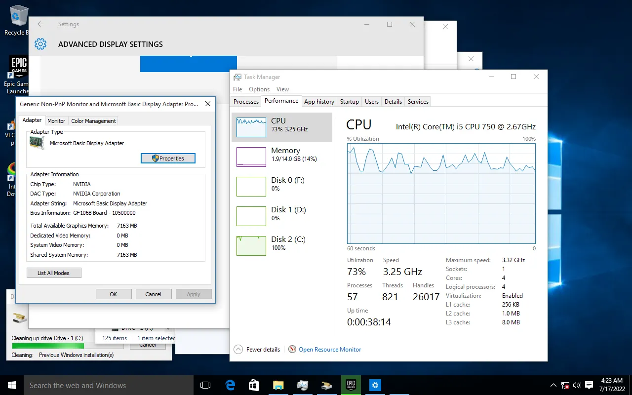 14 GB RAM without making any configuration changes