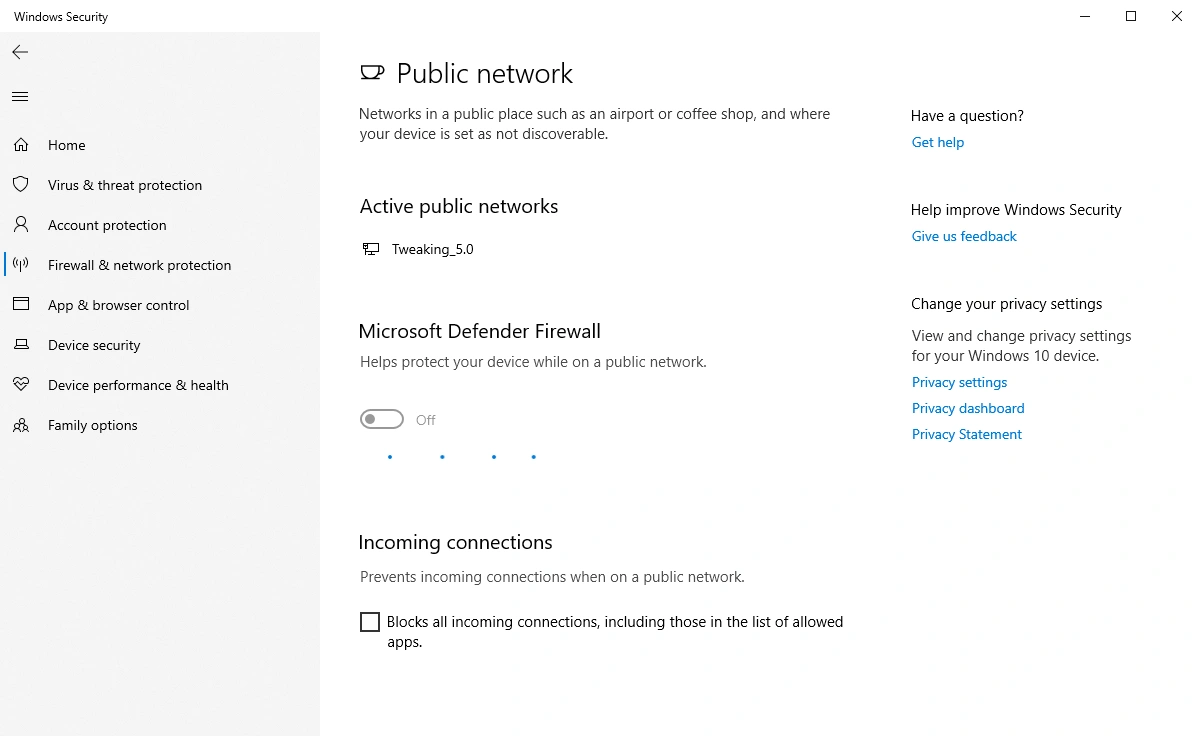 Active public network