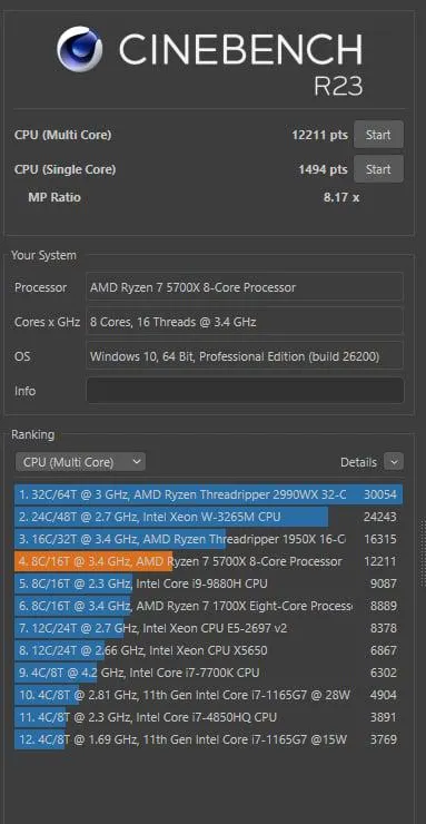 Cinebench R23