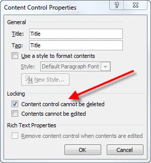Contents cannot be edited