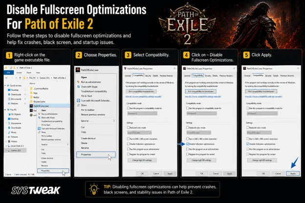 Disable Fullscreen Optimizations