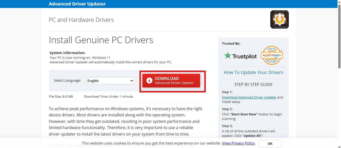 Download Advanced Driver Updater