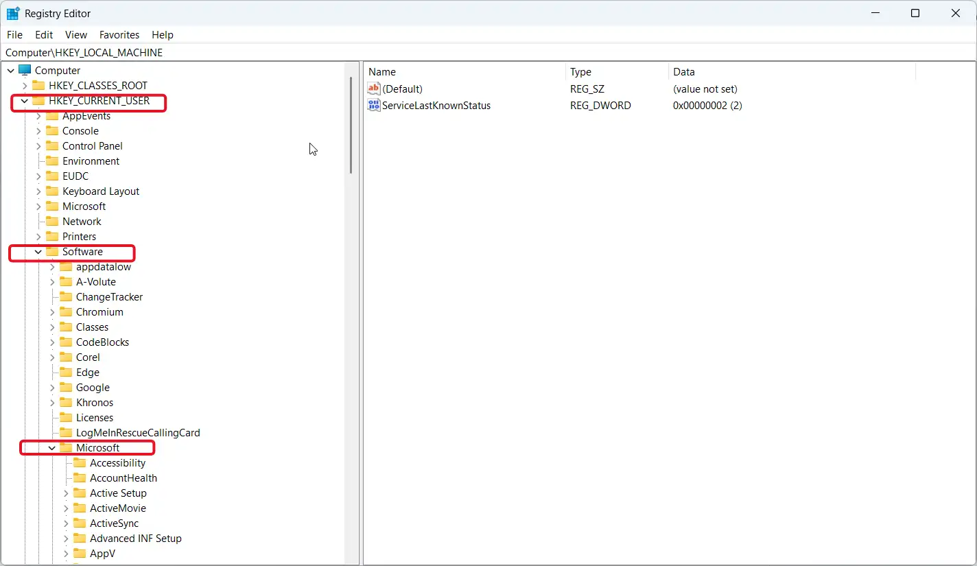 HKEY_CURRENT_USER