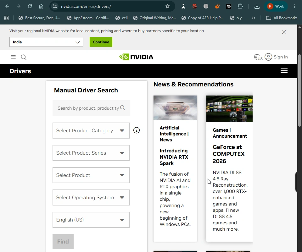 NVIDIA manufacturer website