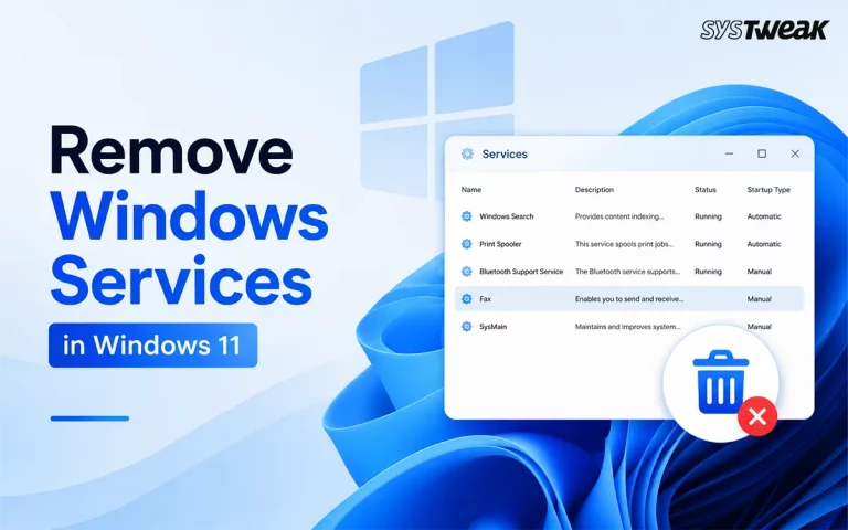 Remove Windows Services Windows 11