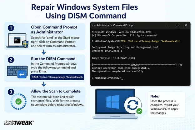 Repair Windows Image Using DISM