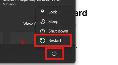 Restart option