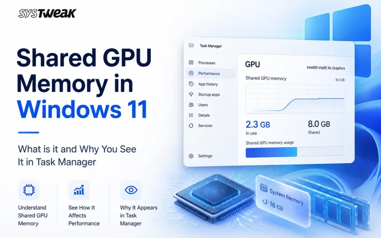 Shared GPU Memory in Windows 11