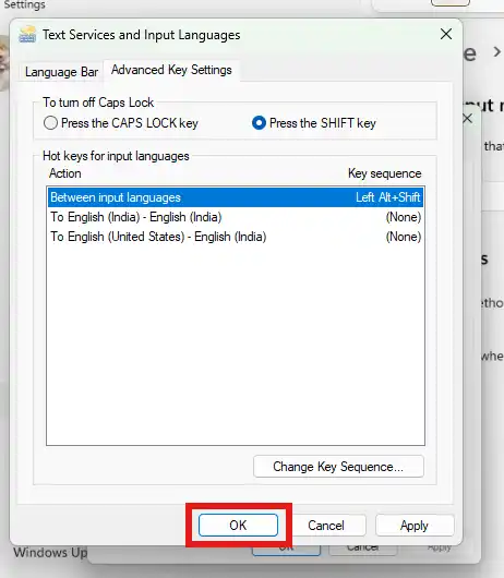 Text services and input languages