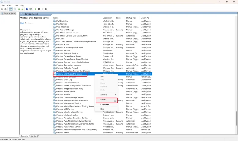 Windows Error Reporting