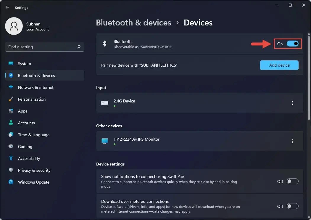 Bluetooth and devices