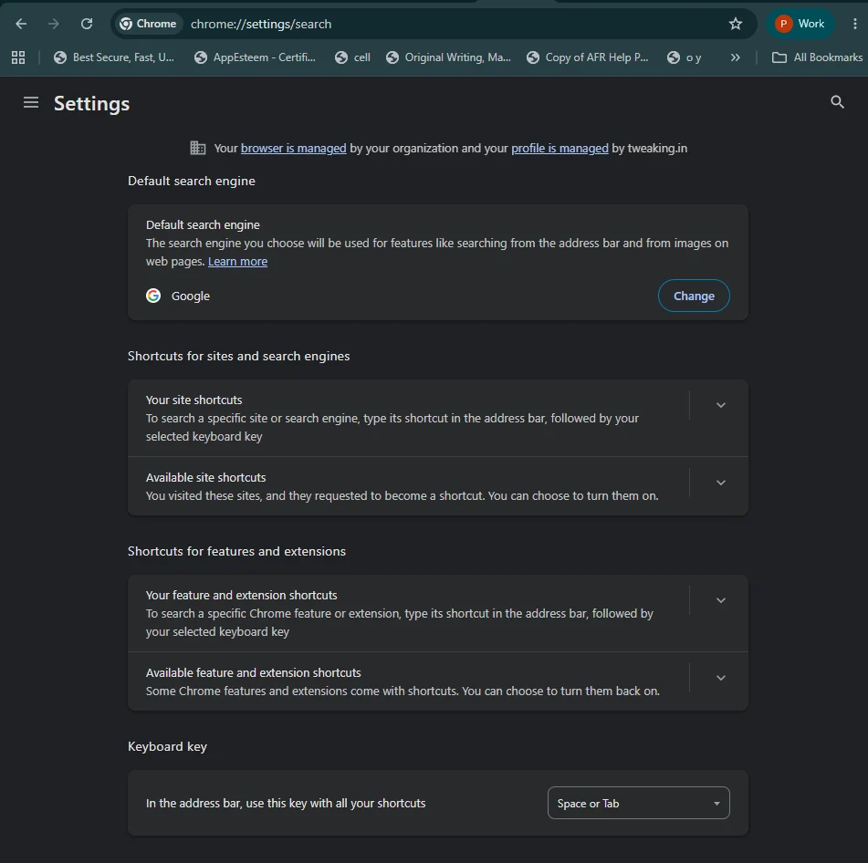 default search engine