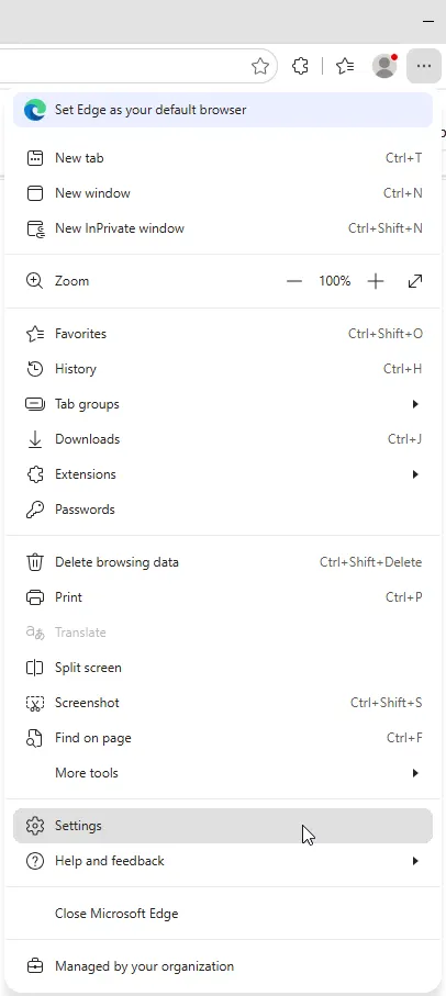 edge setting