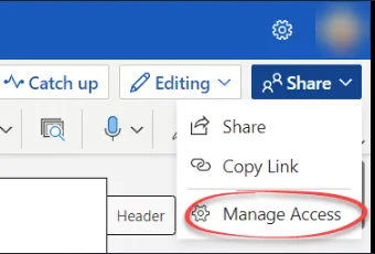 manage access