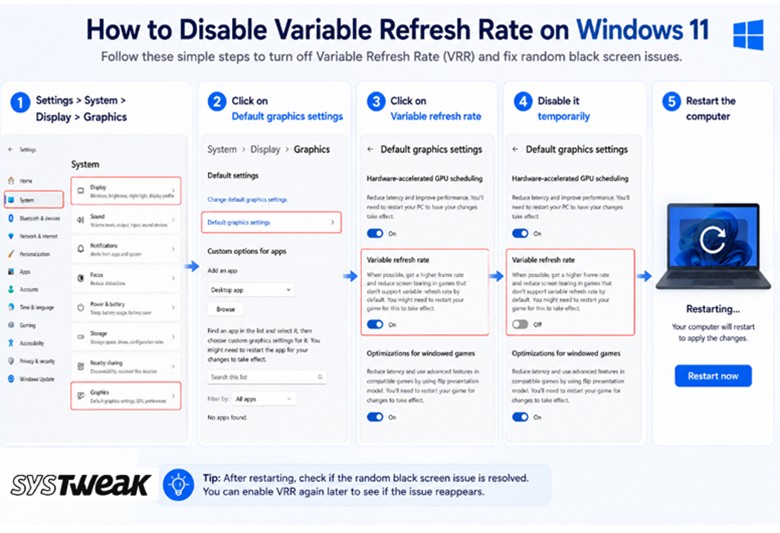 Disable Variable Refresh Rate