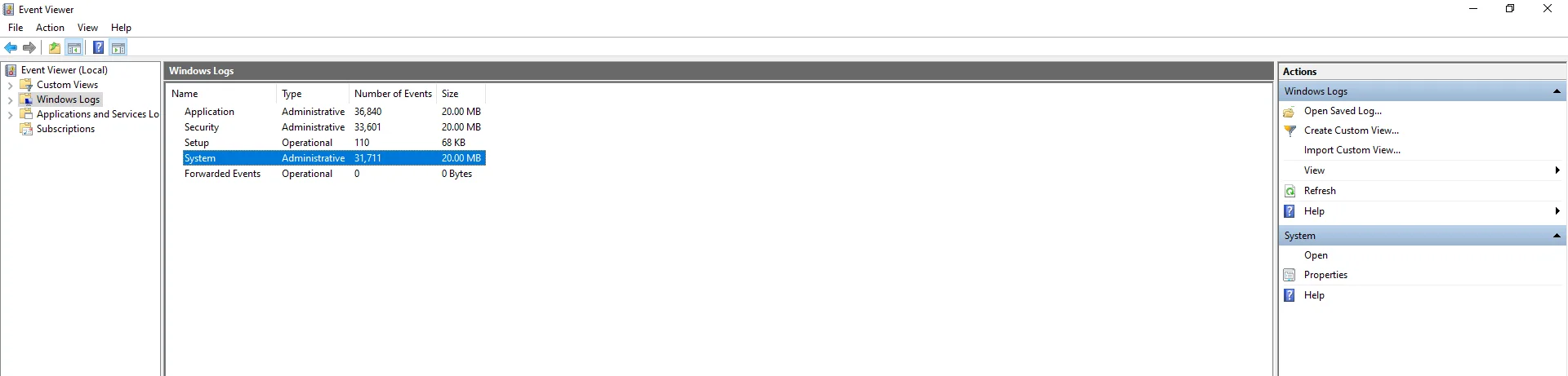 Windows Logs