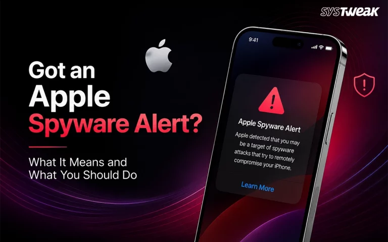 Got an Apple Spyware Alert