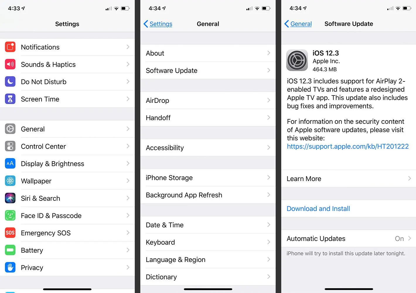 update iPhone