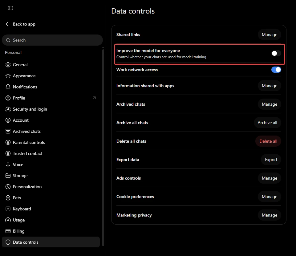 Data Controls