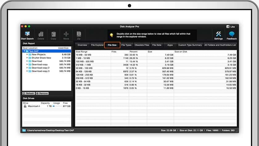 File Size and File Types