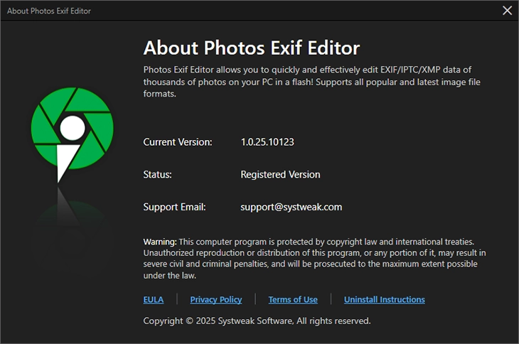 About Photos Exif Edito