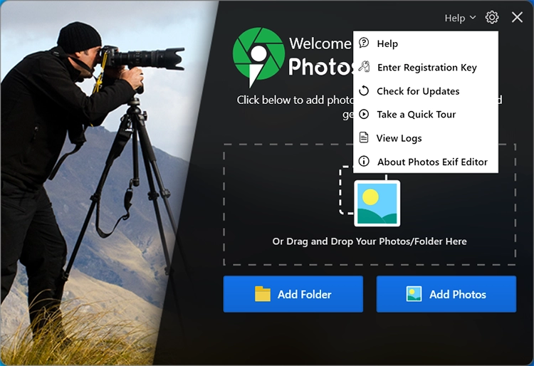 Registration Key option