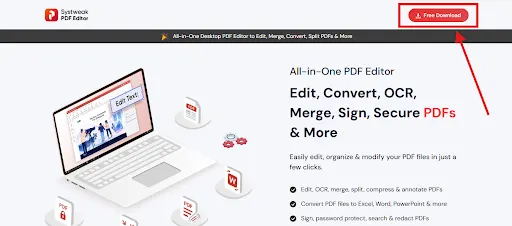 Download and install Systweak PDF Editor