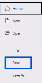 save tab