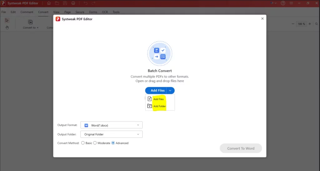 Click on the Add Files