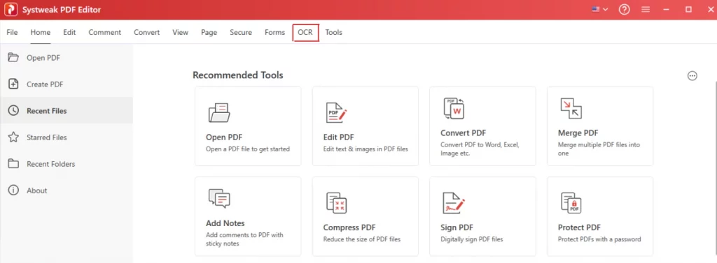 open Systweak PDF Editor