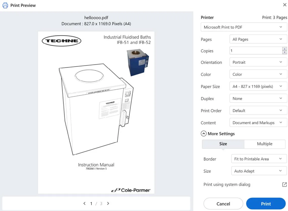 choose the Microsoft Print