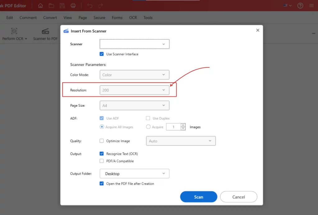 standard documents resolution