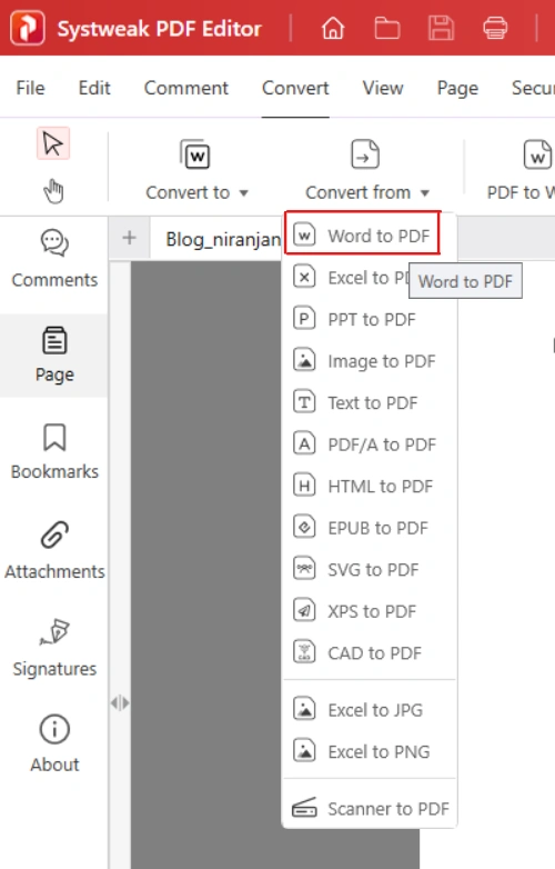 word to pdf